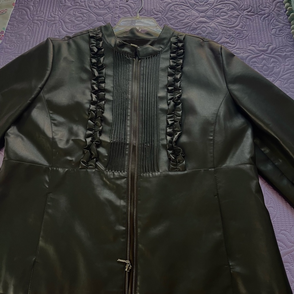 Black Faux leather jacket